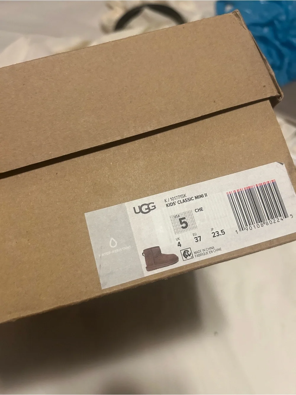 UGG Kids Chestnut Mini Classic Boot - Tan Suede